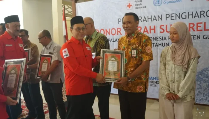 Selamatkan Banyak Nyawa, 43 Pendonor Darah Gunungkidul Terima Penghargaan dari PMI