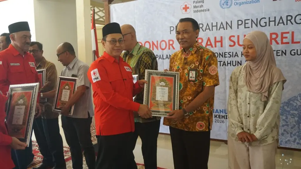 Selamatkan Banyak Nyawa, 43 Pendonor Darah Gunungkidul Terima Penghargaan dari PMI