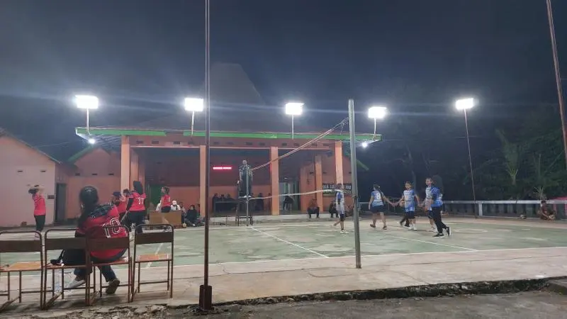 Semarakkan Jelang Rasulan Padukuhan Prigi Gelar Laga Persahabatan Voli Putri Prigi vs VOPSA