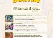Asah Kreativitas Anak, Little Artist Lab Gelar Art Sensory Play di Wonosari