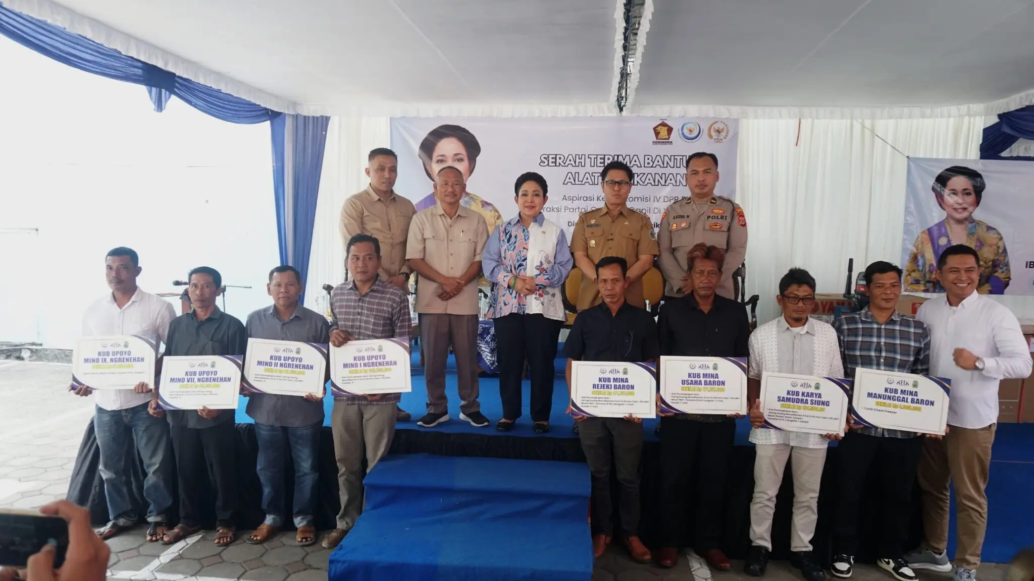 Komisi IV DPR RI dan KKP Salurkan Bantuan Sarpras Perikanan untuk Nelayan Gunungkidul
