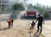 Perkuat Budaya Gotong Royong, Pemkal Mertelu Gelar Kegiatan Jumat Bersih di Balai Kalurahan
