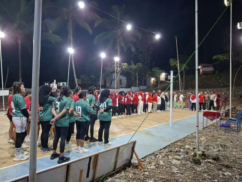 Turnamen Bola Volly Sidoharjo Cup VII Resmi Dibuka di Taman Bibora Pulengelo