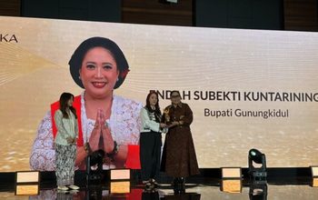 Bupati Gunungkidul Endah Subekti Raih Apresiasi Swara Cantika 2026 Bidang Pelestarian Budaya