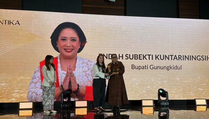 Bupati Gunungkidul Endah Subekti Raih Apresiasi Swara Cantika 2026 Bidang Pelestarian Budaya
