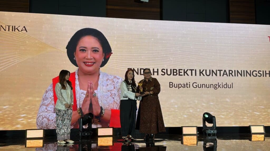 Bupati Gunungkidul Endah Subekti Raih Apresiasi Swara Cantika 2026 Bidang Pelestarian Budaya