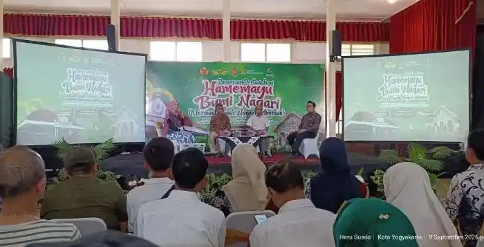 Perkuat Tata Kelola Pertanahan, Carik Sidoharjo Ikuti Talkshow “Merawat Tanah Negeri Istimewa”