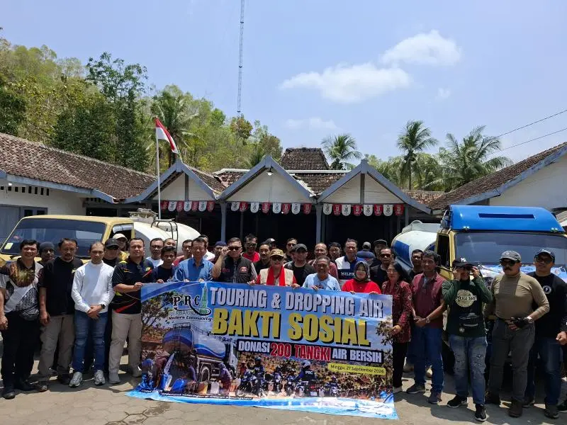 Perbarindo Riders Community Donasikan 200 Tangki Air Bersih untuk Warga Gunungkidul