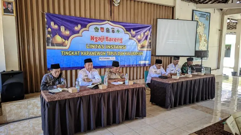 Pengajian Lintas Instansi Kapanewon Tepus Digelar di Sumberwungu