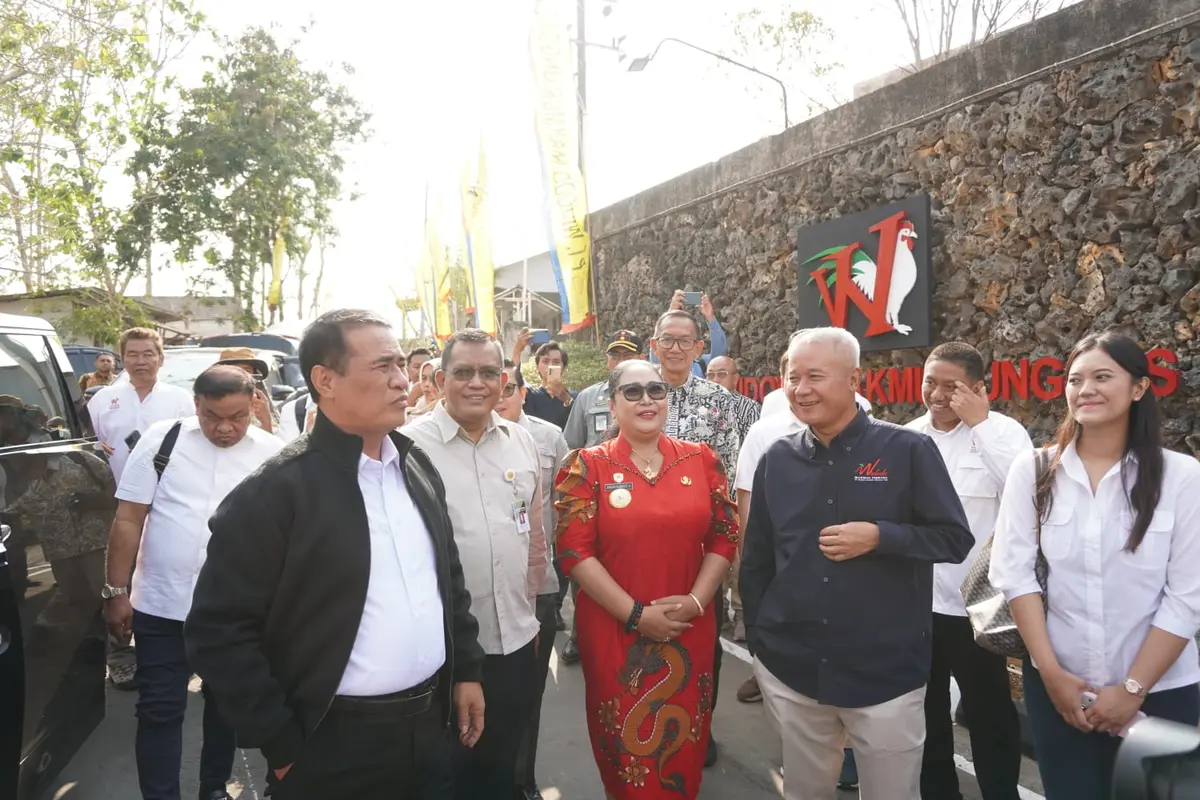 Menteri Pertanian meninjau PT Widodo Makmur Unggas terkait anomali harga unggas