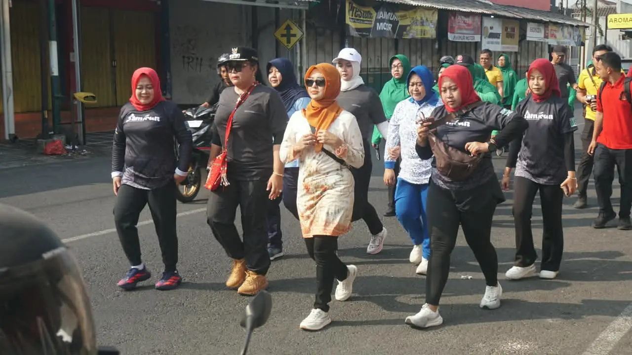 Senam Bersama dan Jalan Sehat HUT ke-81 TNI Kodim 0730 Gunungkidul