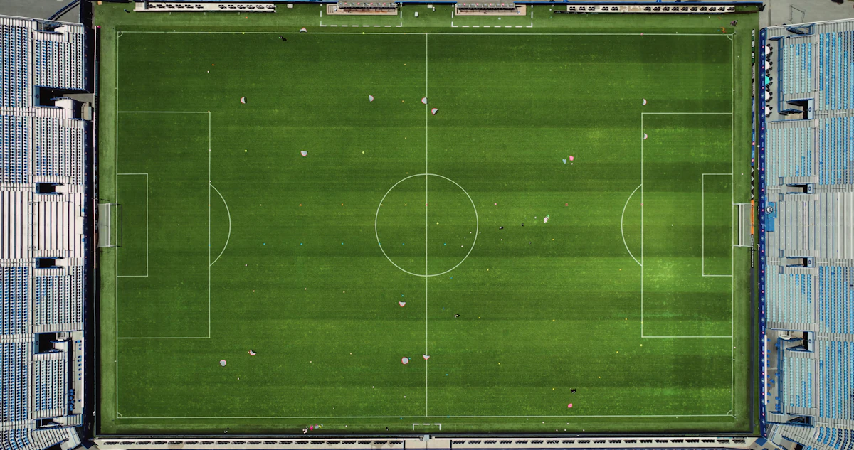 Premier League stadium aerial view landscape Leeds United vs Manchester United