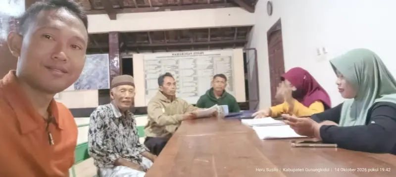 Koordinasi pendamping profil padukuhan Pulengelo di Balai Padukuhan