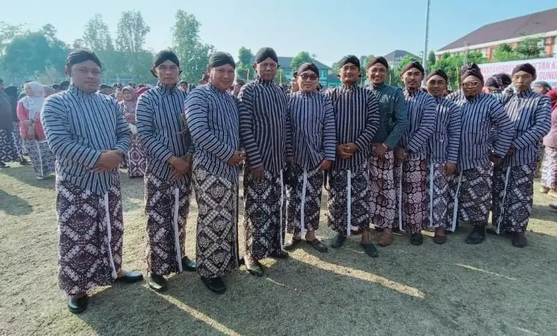 Upacara Hari Jadi ke-196 Kabupaten Gunungkidul di Alun-alun Pemkab