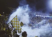 Stadium night UEL Salzburg vs AC Milan